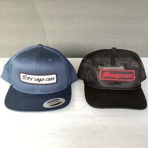 Vintage Snap-on All Mesh SnapBack Trucker Hat Patch with Strap-on Hat Bundle